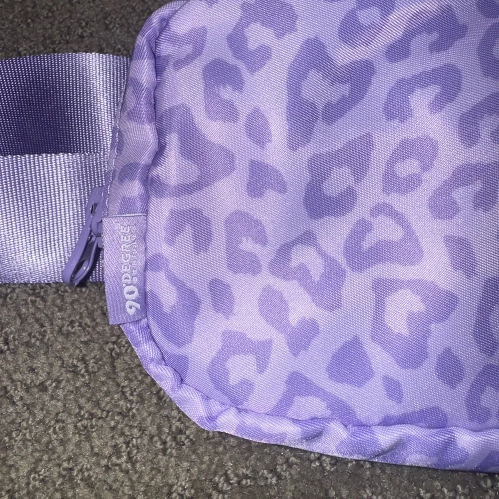 Youth Girls Like New Purple Leopard Print Belt Bag Fanny Pack